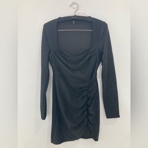 Iris Black Evening Shimmer Dress